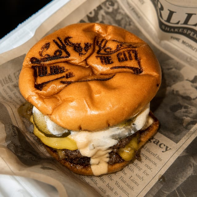 Grand Slam Cheeseburger.